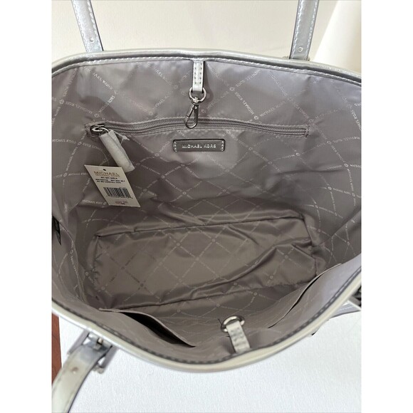 New Michael Kors Jet Set Girls Medium Carryall Tote Bright White Multi - Picture 4 of 6